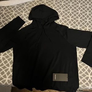 Black Unisex Lululemon City Sweat Pullover Hoodie